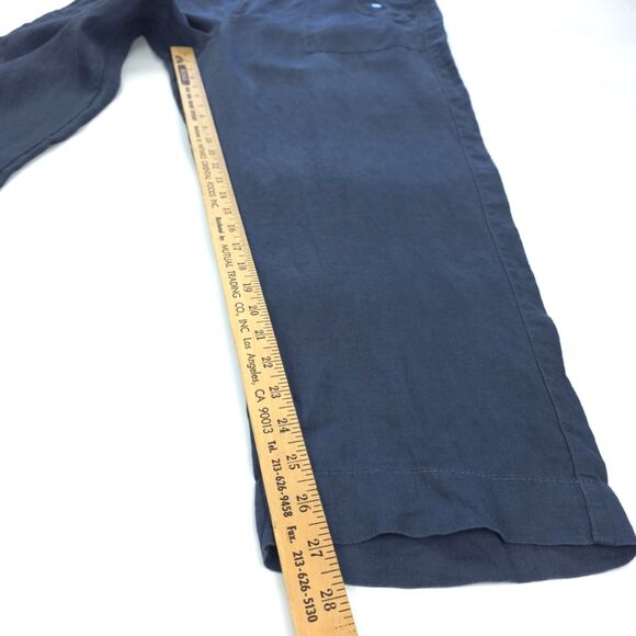 NEW Athleta Voyager Linen Utility Pants Ankle Crop Minimal Beachy Boho Lagenlook - Picture 4 of 9